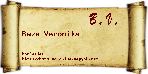 Baza Veronika névjegykártya